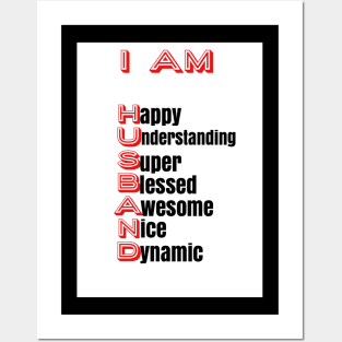 I Am Husband: Positive Affirmation Gifts Posters and Art